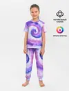 Детская пижама с брюками / TIE-DYE PURPLE