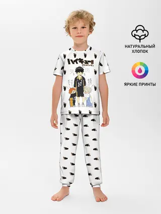 Детская пижама с брюками / Малыши Хината и Бокуто | Haikyuu!!