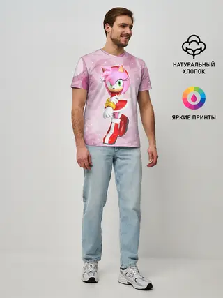 Мужская базовая футболка / Amy - Эми