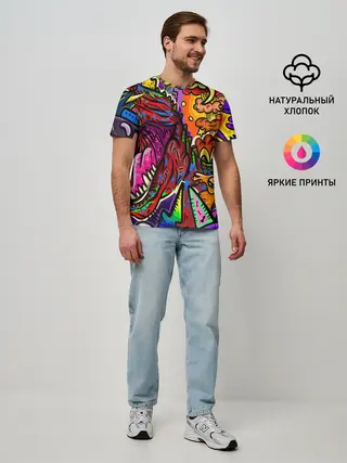 Мужская базовая футболка / Динозавр