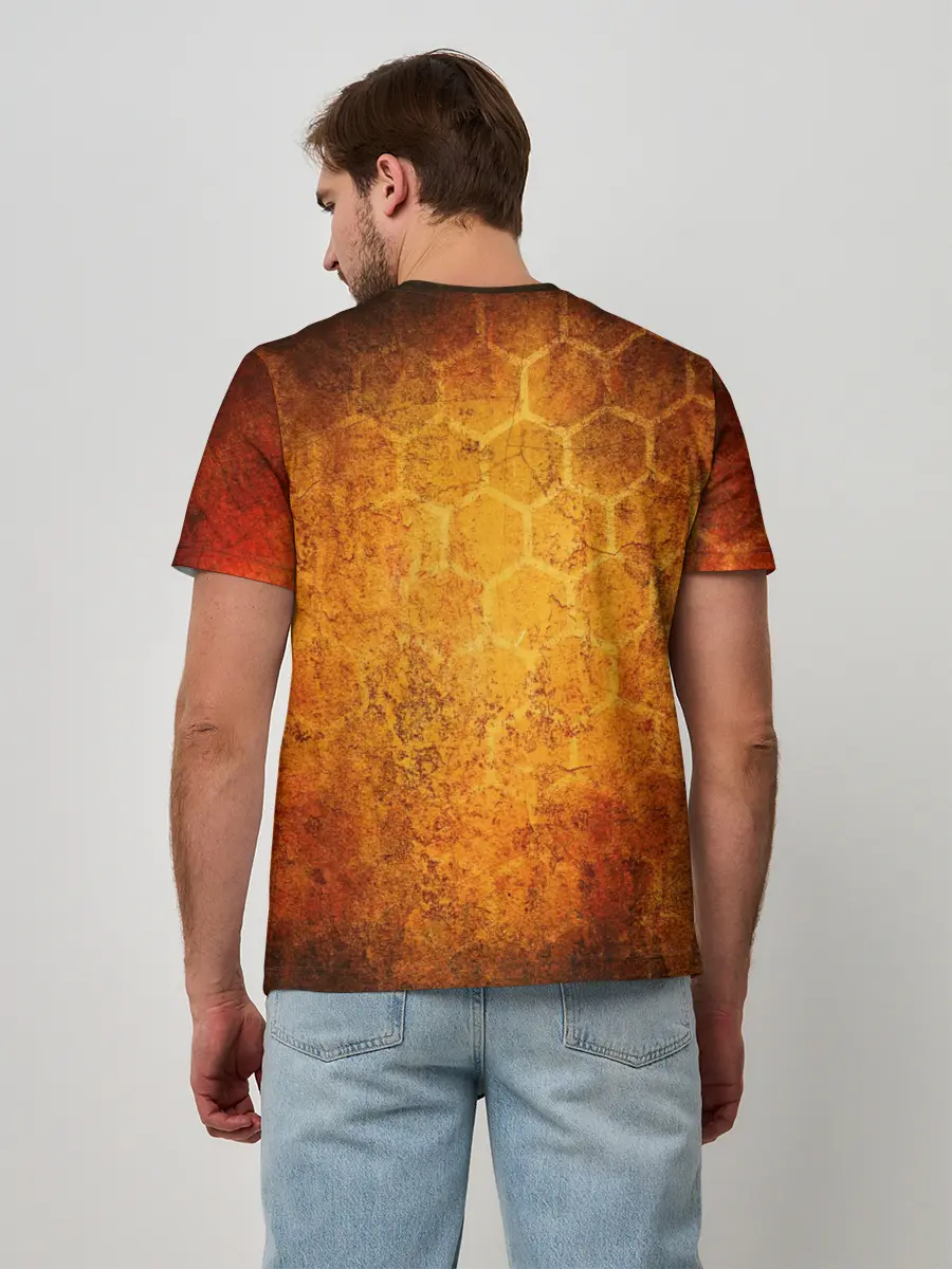 Мужская базовая футболка / Огненный ВАНПАНЧМЕН