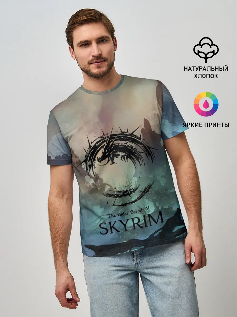 Мужская базовая футболка / The Elder Scrolls SKYRIM