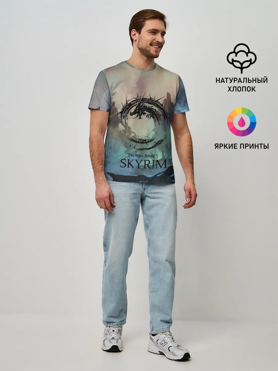 Мужская базовая футболка / The Elder Scrolls SKYRIM