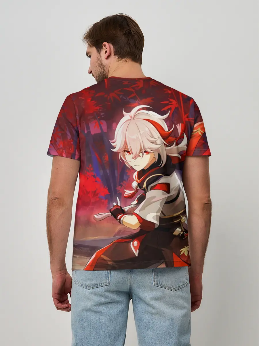 Мужская базовая футболка / Геншин импакт: Кадзуха