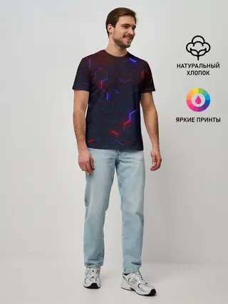 Мужская базовая футболка / Light Background