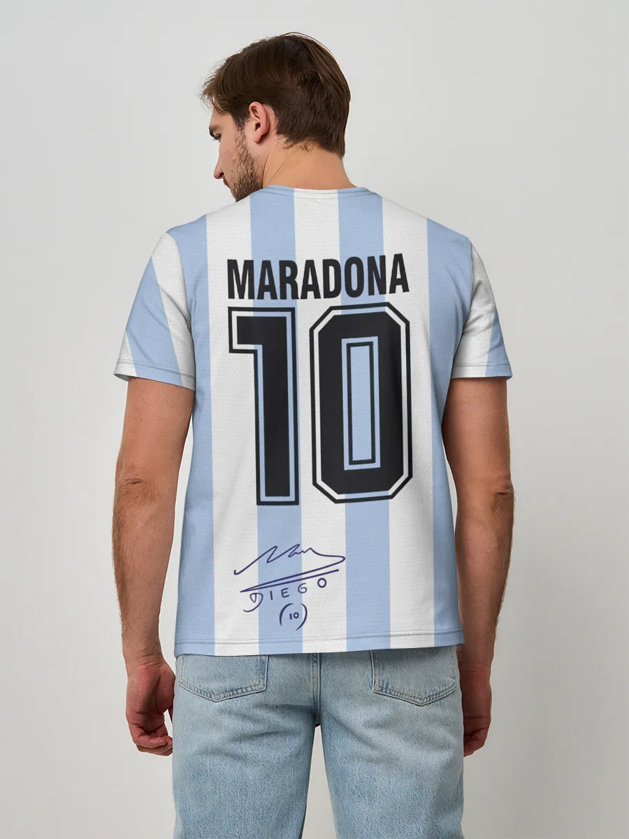 Мужская базовая футболка / Diego Maradona 10