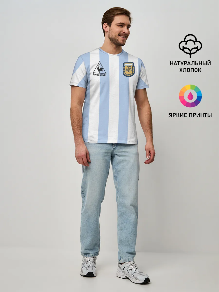 Мужская базовая футболка / Diego Maradona 10