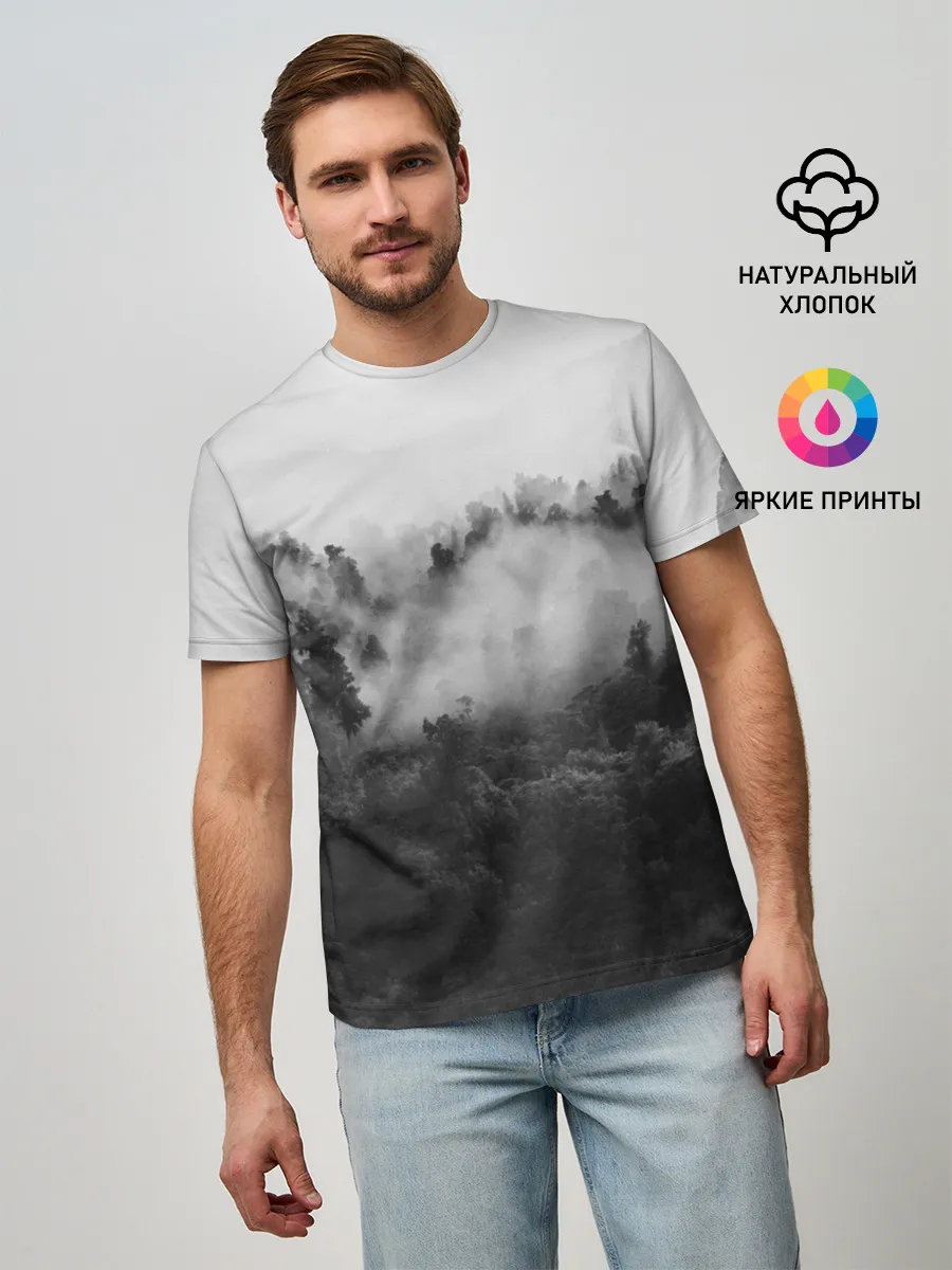 Мужская базовая футболка / Лес