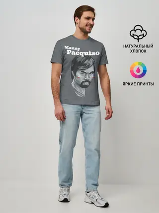 Мужская базовая футболка / Manny Pacquiao
