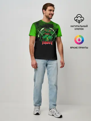 Мужская базовая футболка / TMNT Рафаэль