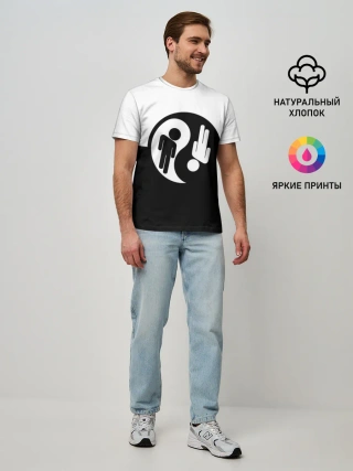 Мужская базовая футболка / billie eilish