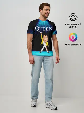 Мужская базовая футболка / Фреди Меркури