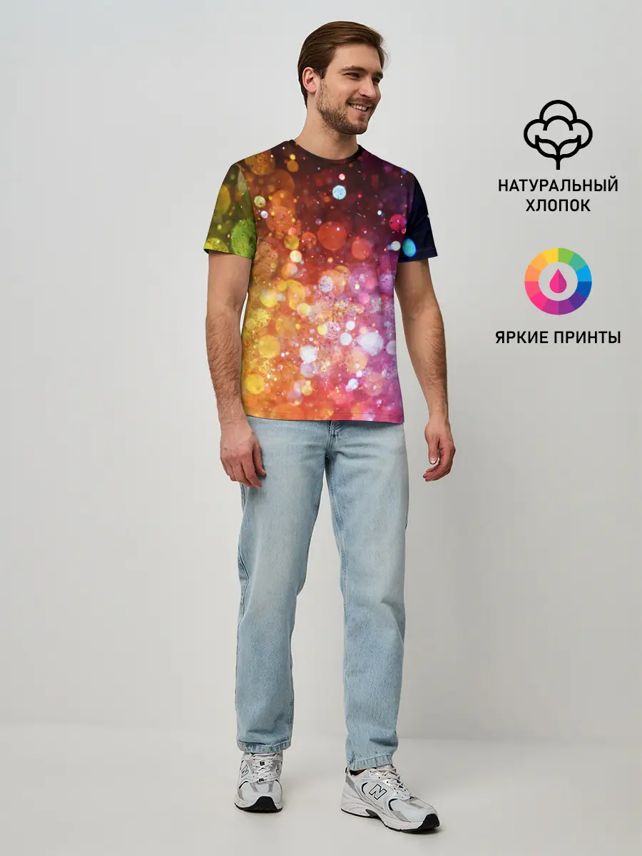 Мужская базовая футболка / Боке