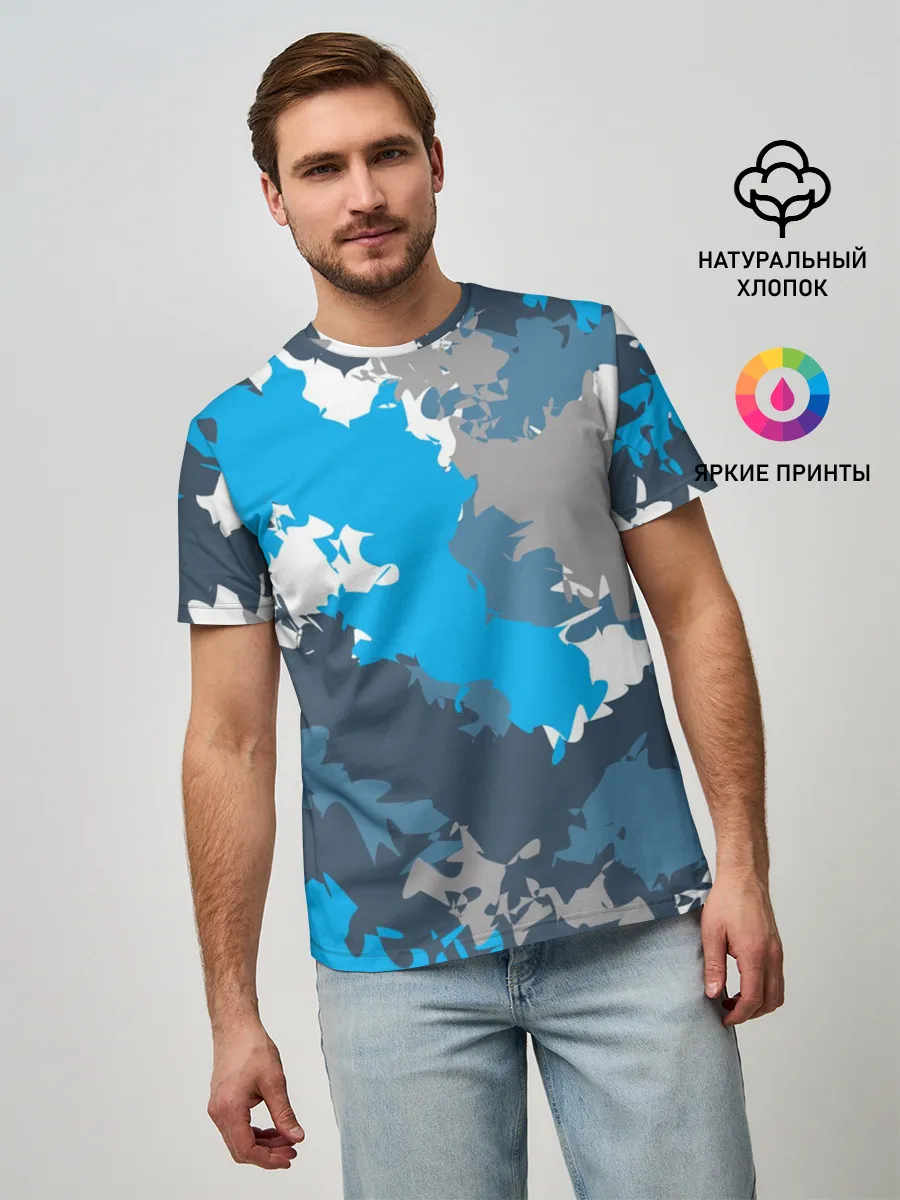 Мужская базовая футболка / Камуфляж