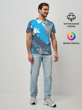 Мужская базовая футболка / Камуфляж