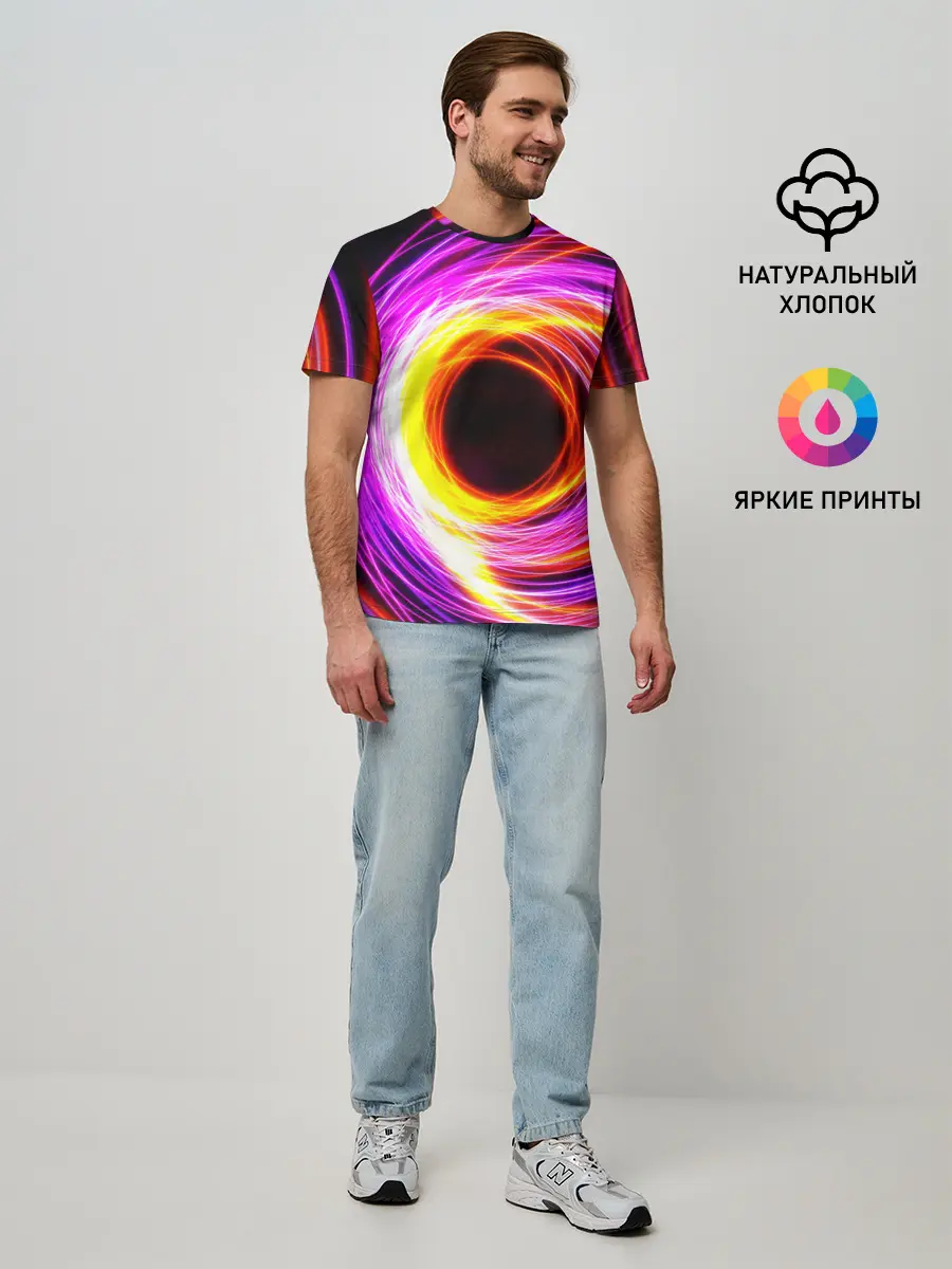 Мужская базовая футболка / ИСКРЫ