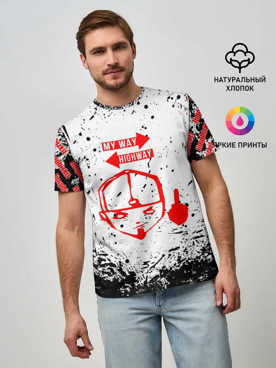 Мужская базовая футболка / LIMP BIZKIT | ЛИМП БИЗКИТ