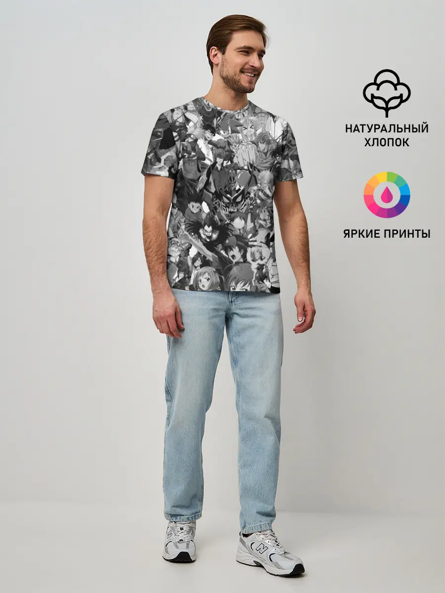 Мужская базовая футболка / ANIME HEROES