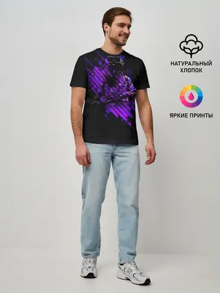 Мужская базовая футболка / pro100