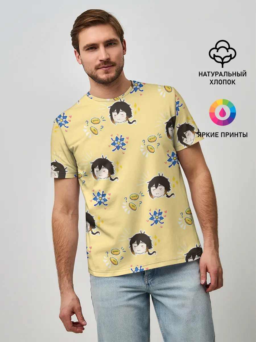 Мужская базовая футболка / Чиби Чжун Ли