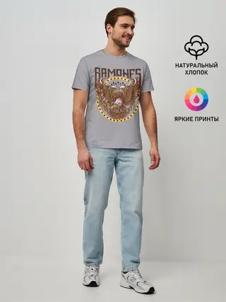 Мужская базовая футболка / Ramones Eagle