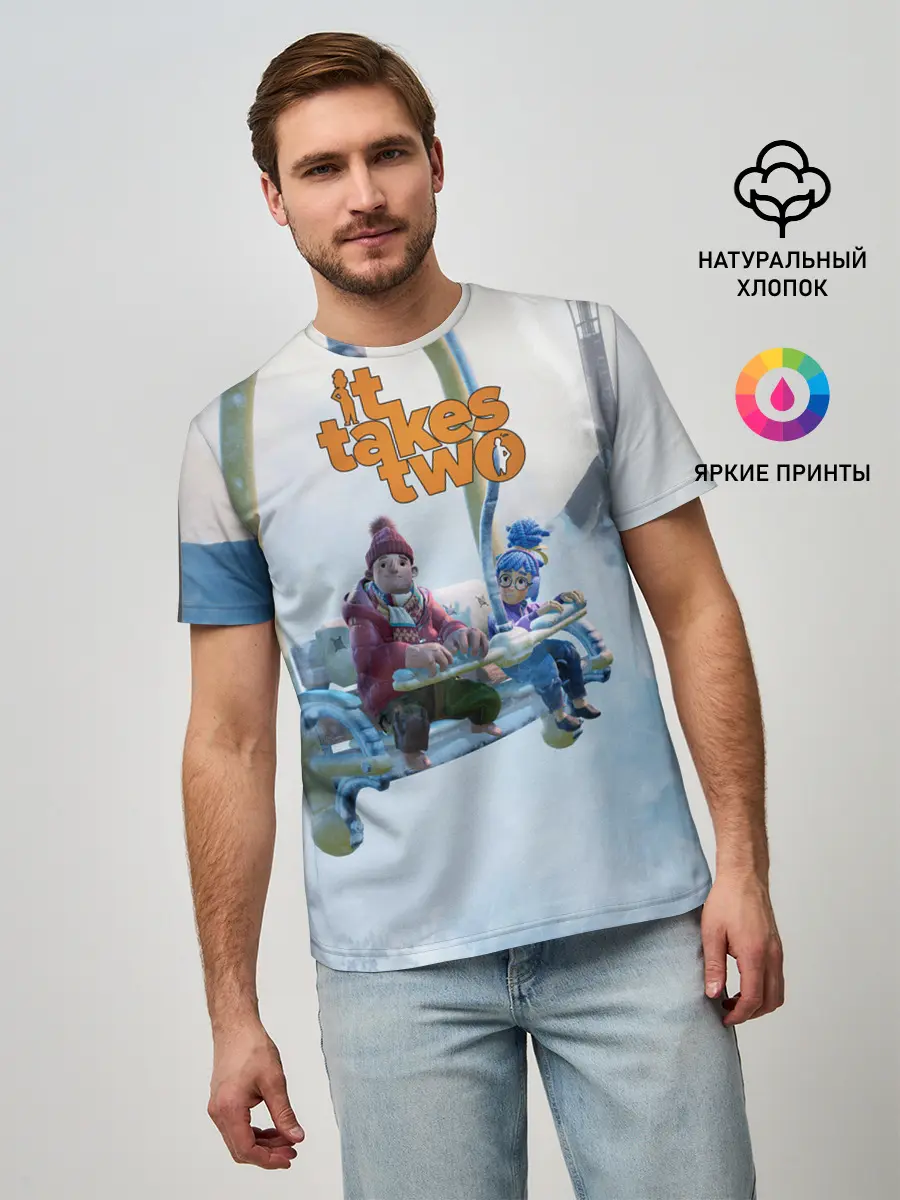 Мужская базовая футболка / It Takes Two Коди и Мэй