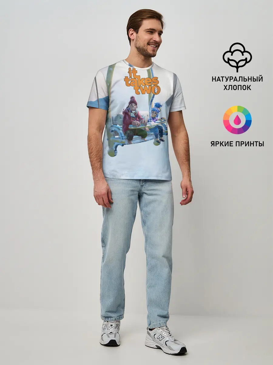 Мужская базовая футболка / It Takes Two Коди и Мэй
