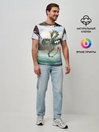 Мужская базовая футболка / Дракон | Dragon