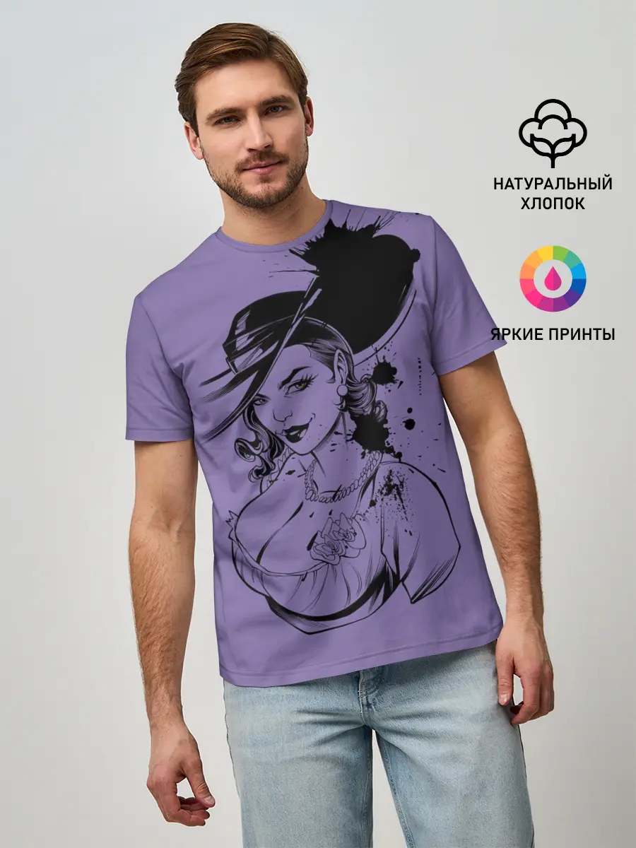 Мужская базовая футболка / village resident evil