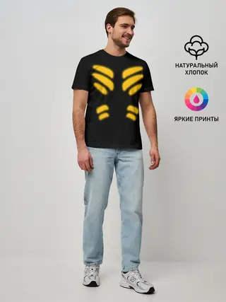 Мужская базовая футболка / Тело Геноса | One Punch-Man