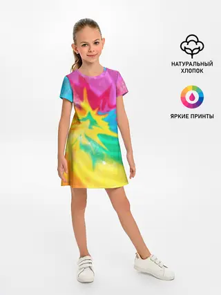 Детское платье / Tie-Dye