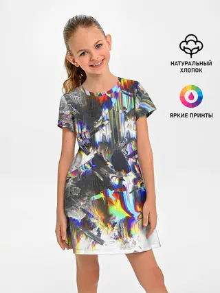 Детское платье / Gasoline stains abstraction