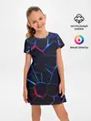 Детское платье / Неоновые 3D плиты | Неоновые плиты