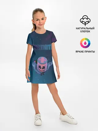 Детское платье / Fortnite x Marshmello