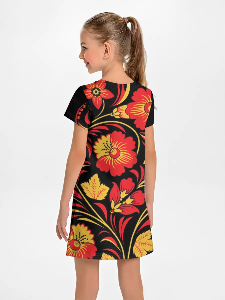 Детское платье / Хохлома