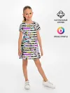 Детское платье / Полосатый абстрактный узор