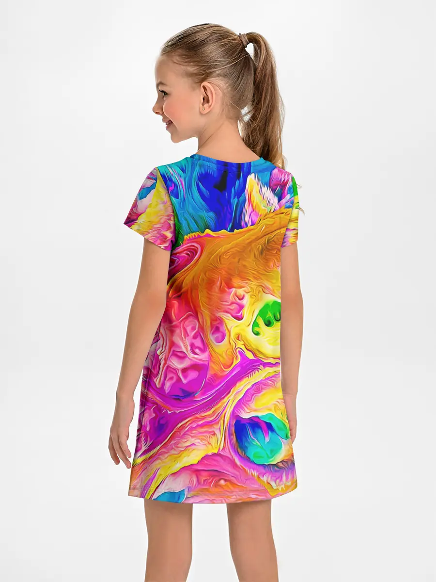 Детское платье / TIE DYE | ЯРКИЕ КРАСКИ