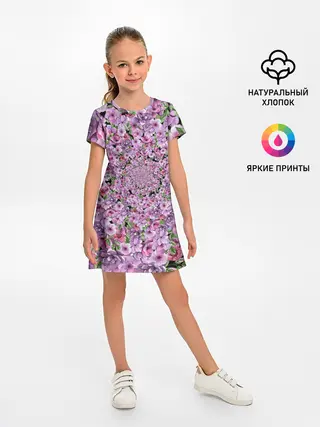 Детское платье / СИРЕНЬ | VIOLET LILAC