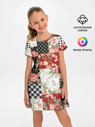 Детское платье / Лоскутный орнамент