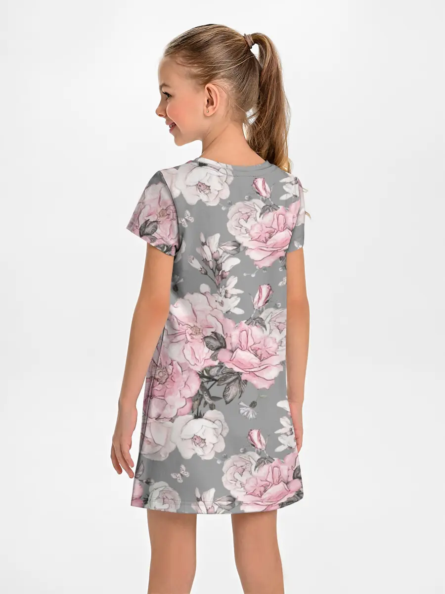 Детское платье / Розовые розы
