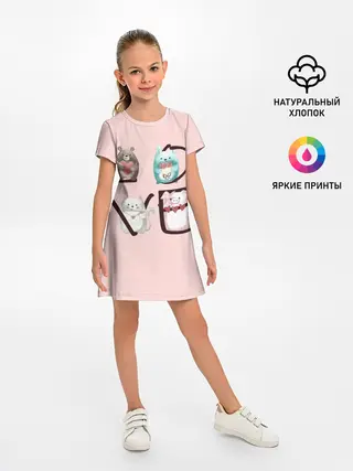 Детское платье / LOVE зверушки