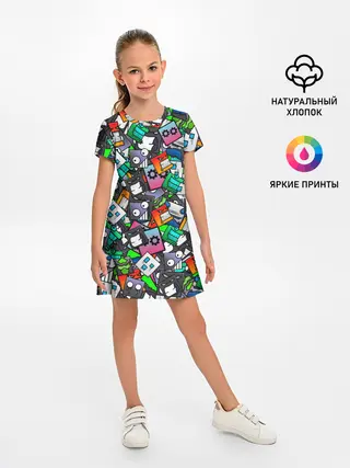 Детское платье / Geometry Dash | Pattern