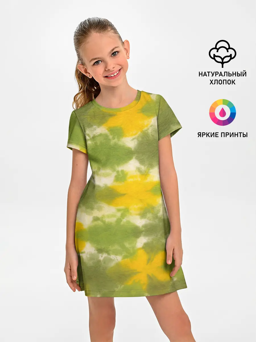Детское платье / разводы краски