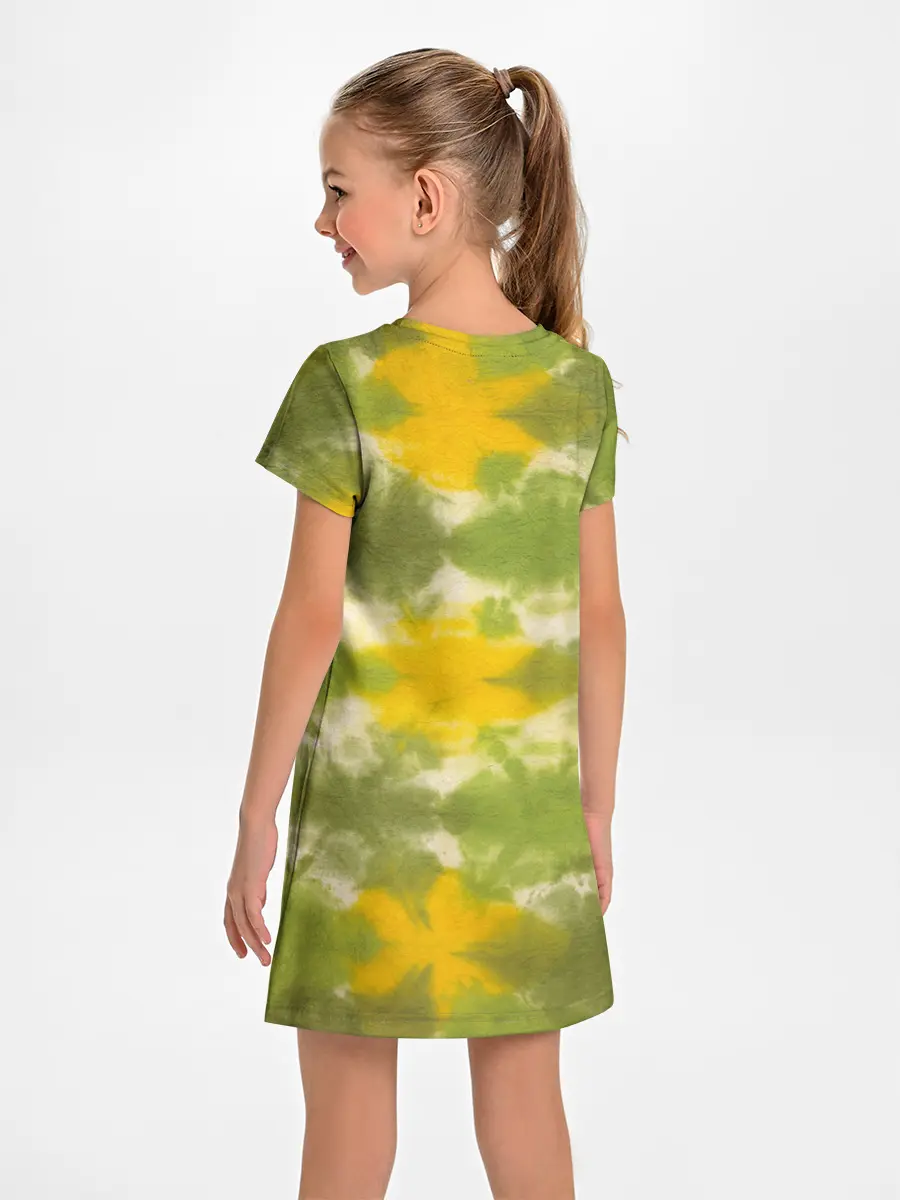 Детское платье / разводы краски