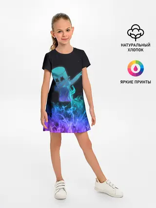 Детское платье / Marshmello Fortnite