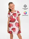 Детское платье / Узор Сердечки для влюбленных