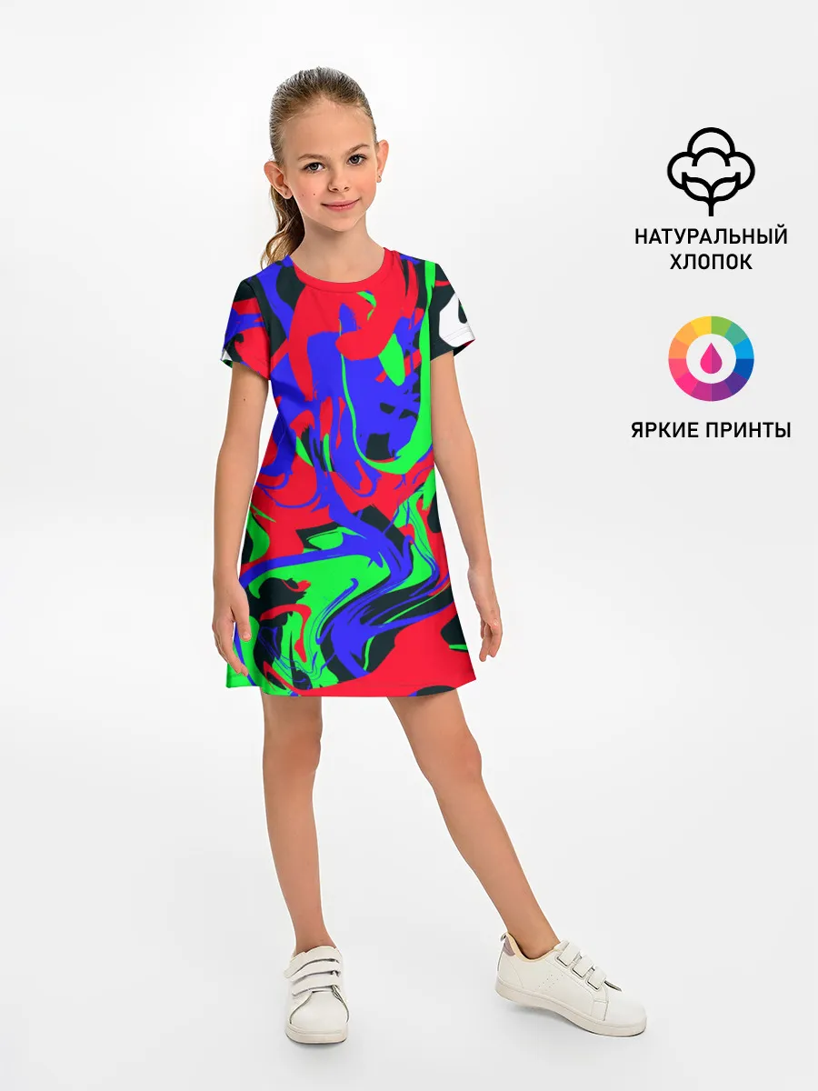 Детское платье / Абстрактные краски