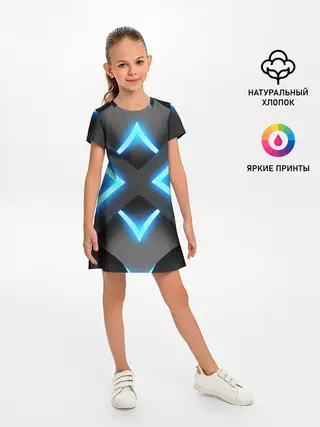 Детское платье / НЕОНОВЫЕ СТРЕЛКИ 3D