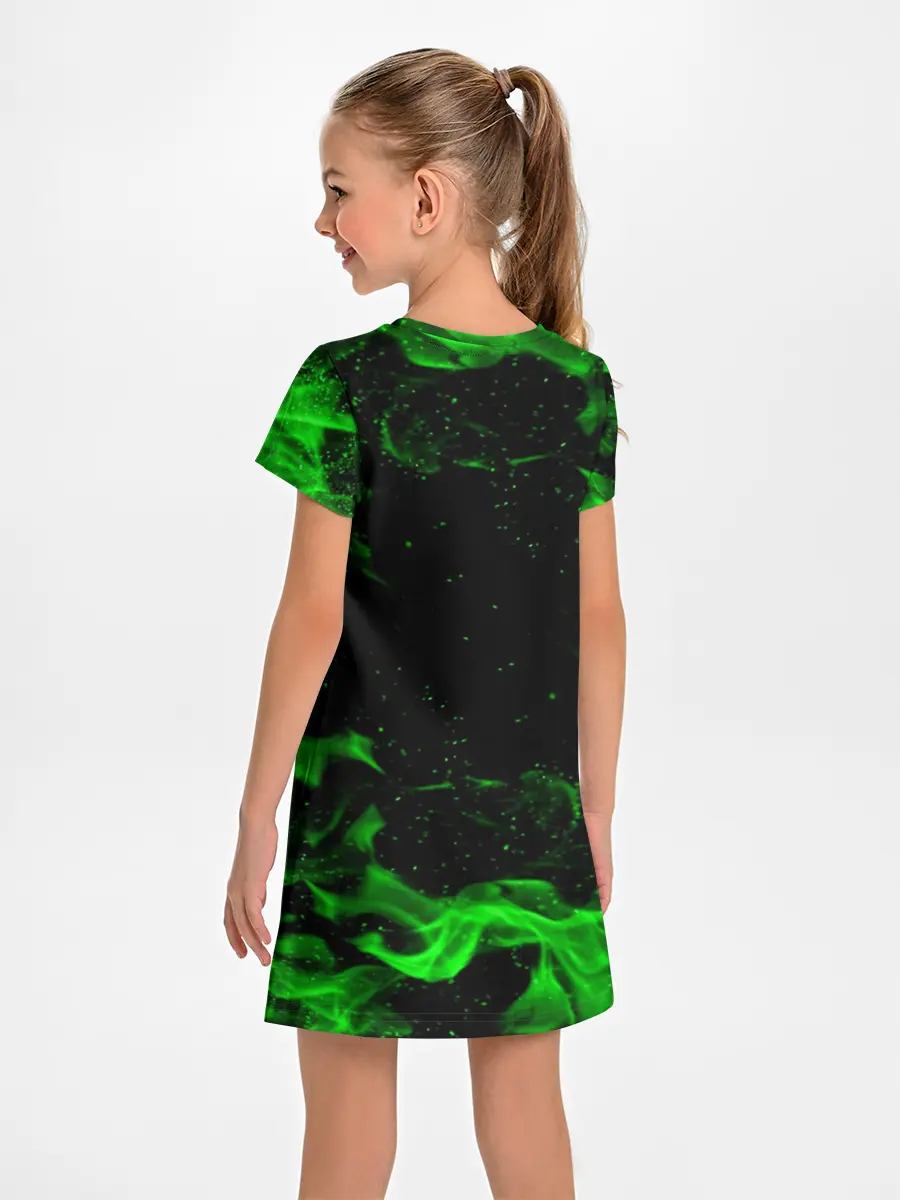 Детское платье / MINECRAFT CREEPER