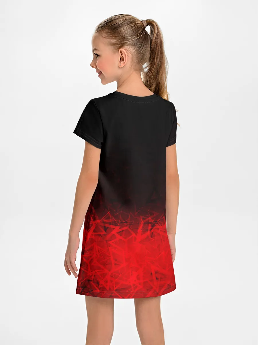 Детское платье / КРАСНО-ЧЕРНЫЙ ГРАДИЕНТ